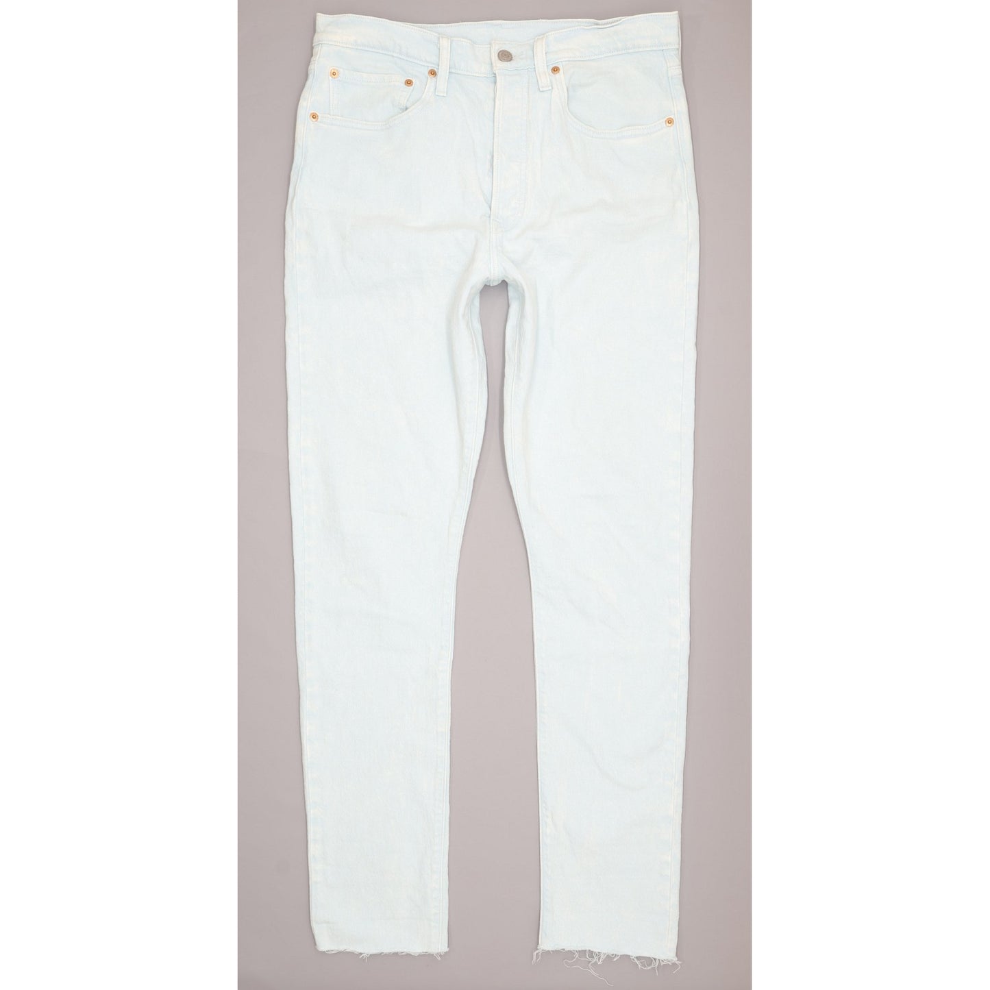 Levi's 501 Blue Straight Regular Stretch Jeans High Waisted W30 L32