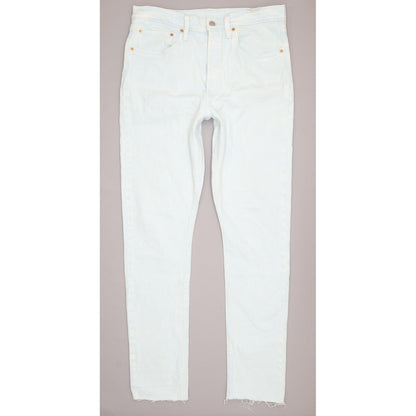 Levi's 501 Blue Straight Regular Stretch Jeans High Waisted W30 L32