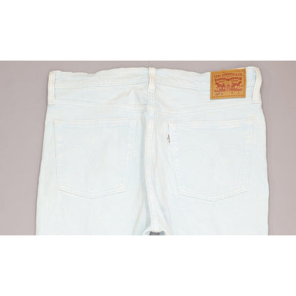 Levi's 501 Blue Straight Regular Stretch Jeans High Waisted W30 L32