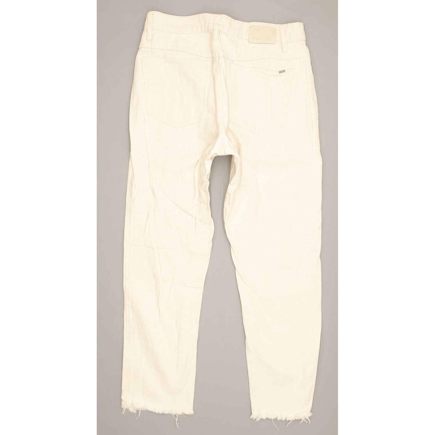 G-Star 3301 Ultra Women Beige Straight Slim Jeans W29 L32