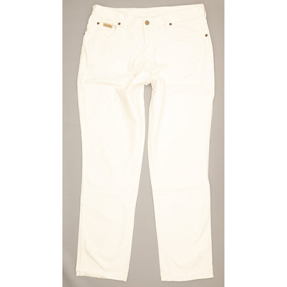 Wrangler Men White Straight Regular Jeans W32 L32