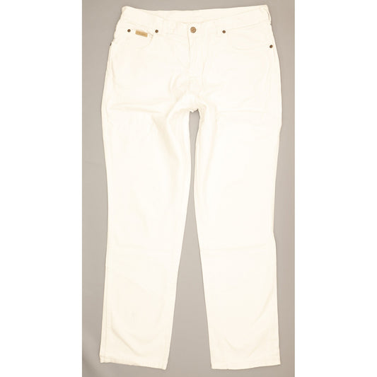Wrangler Men White Straight Regular Jeans W32 L32
