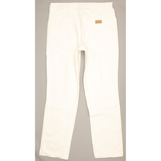 Wrangler Men White Straight Regular Jeans W32 L32