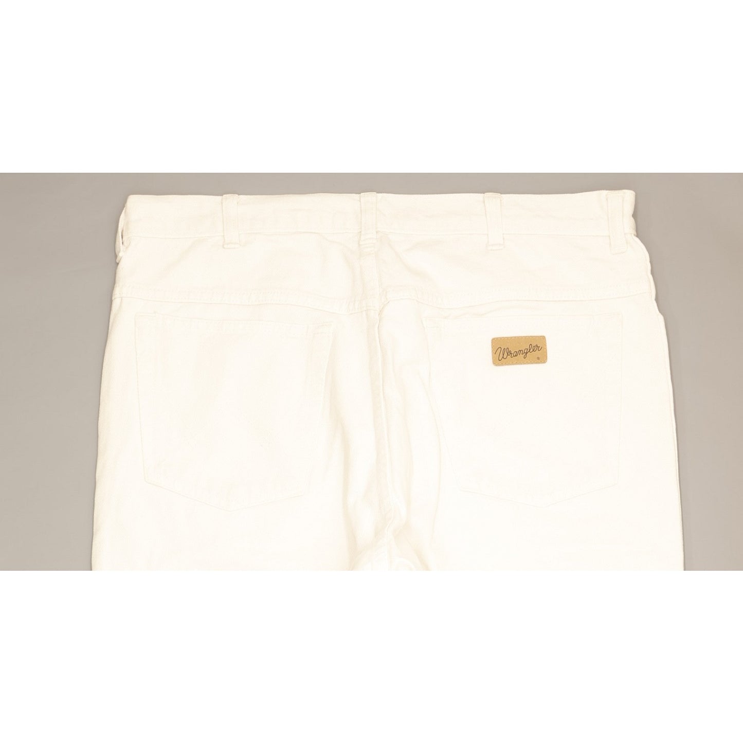 Wrangler Men White Straight Regular Jeans W32 L32