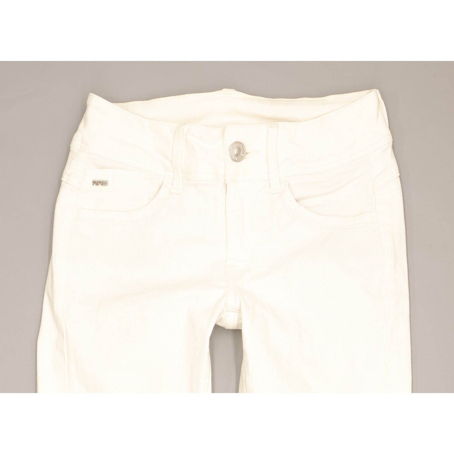 G-Star Women White Skinny Slim Jeans W24 L27