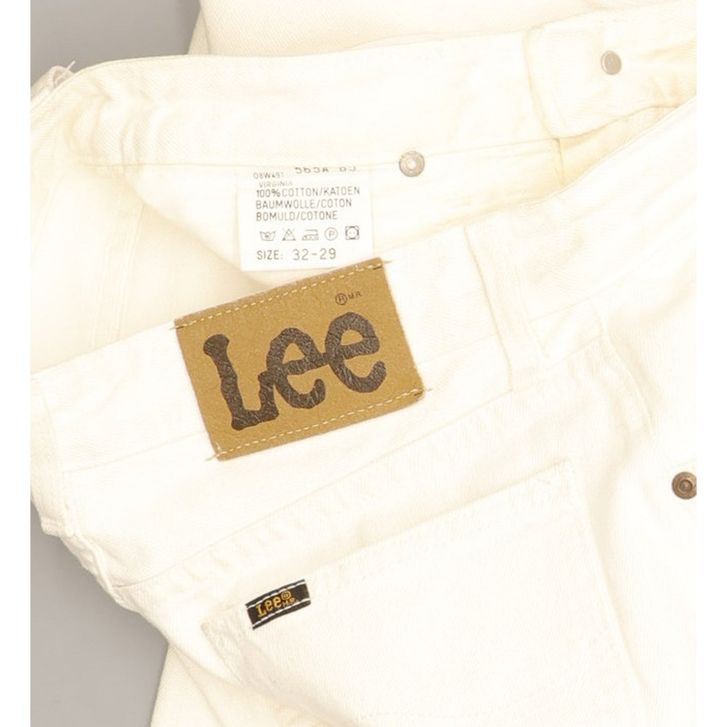 Lee Virginia Men White Tapered Regular Jeans W30 L28