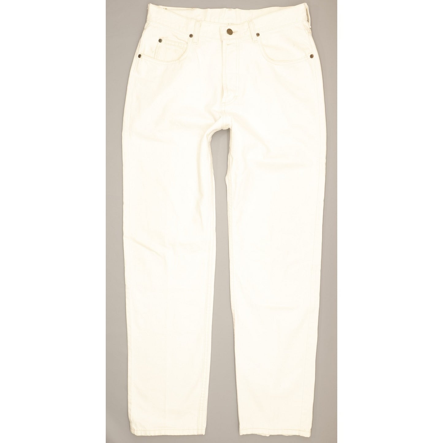 Lee Chicago Men White Straight Regular Jeans W34 L32