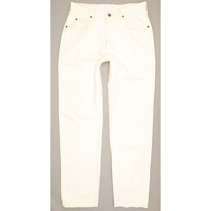 Lee Chicago Men White Straight Regular Jeans W34 L32