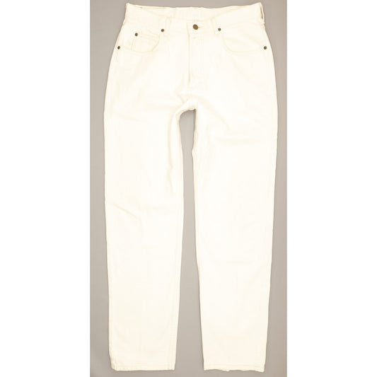 Lee Chicago Men White Straight Regular Jeans W34 L32