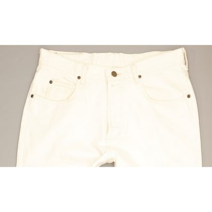 Lee Chicago Men White Straight Regular Jeans W34 L32