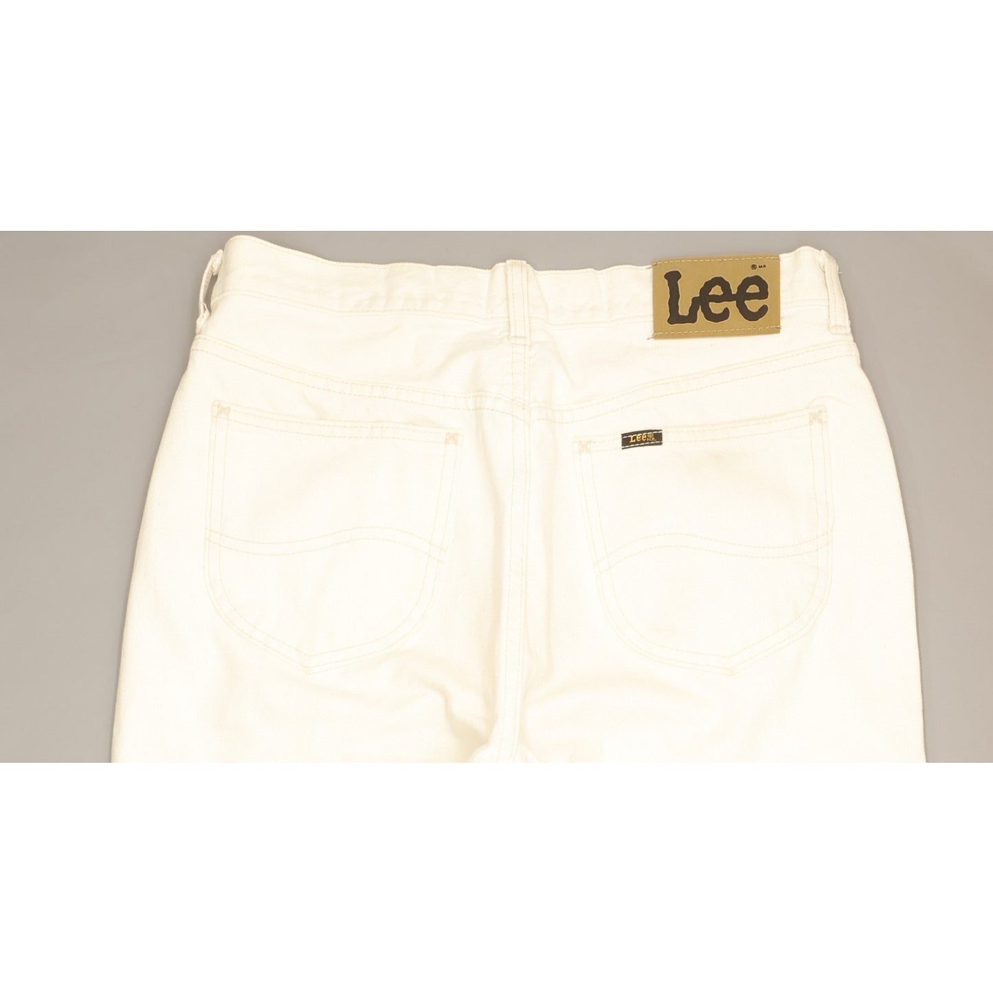 Lee Chicago Men White Straight Regular Jeans W34 L32