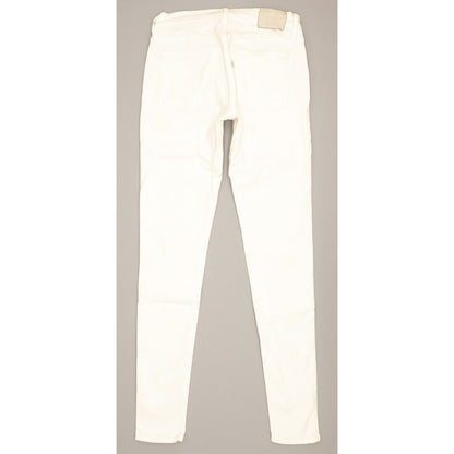 Levi's 710 Super Women White Skinny Slim Stretch Jeans W25 L30