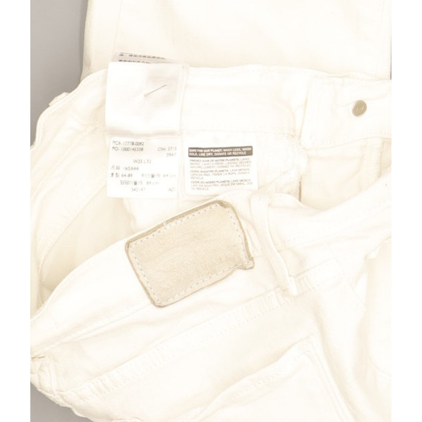 Levi's 710 Super Women White Skinny Slim Stretch Jeans W25 L30