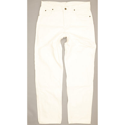 Lee Kansas Men White Straight Regular Jeans W36 L32