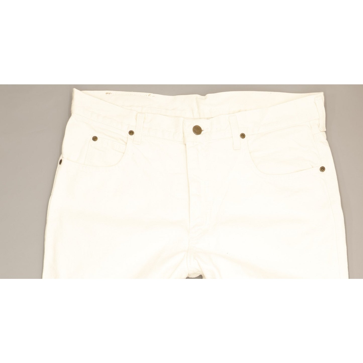 Lee Kansas Men White Straight Regular Jeans W36 L32