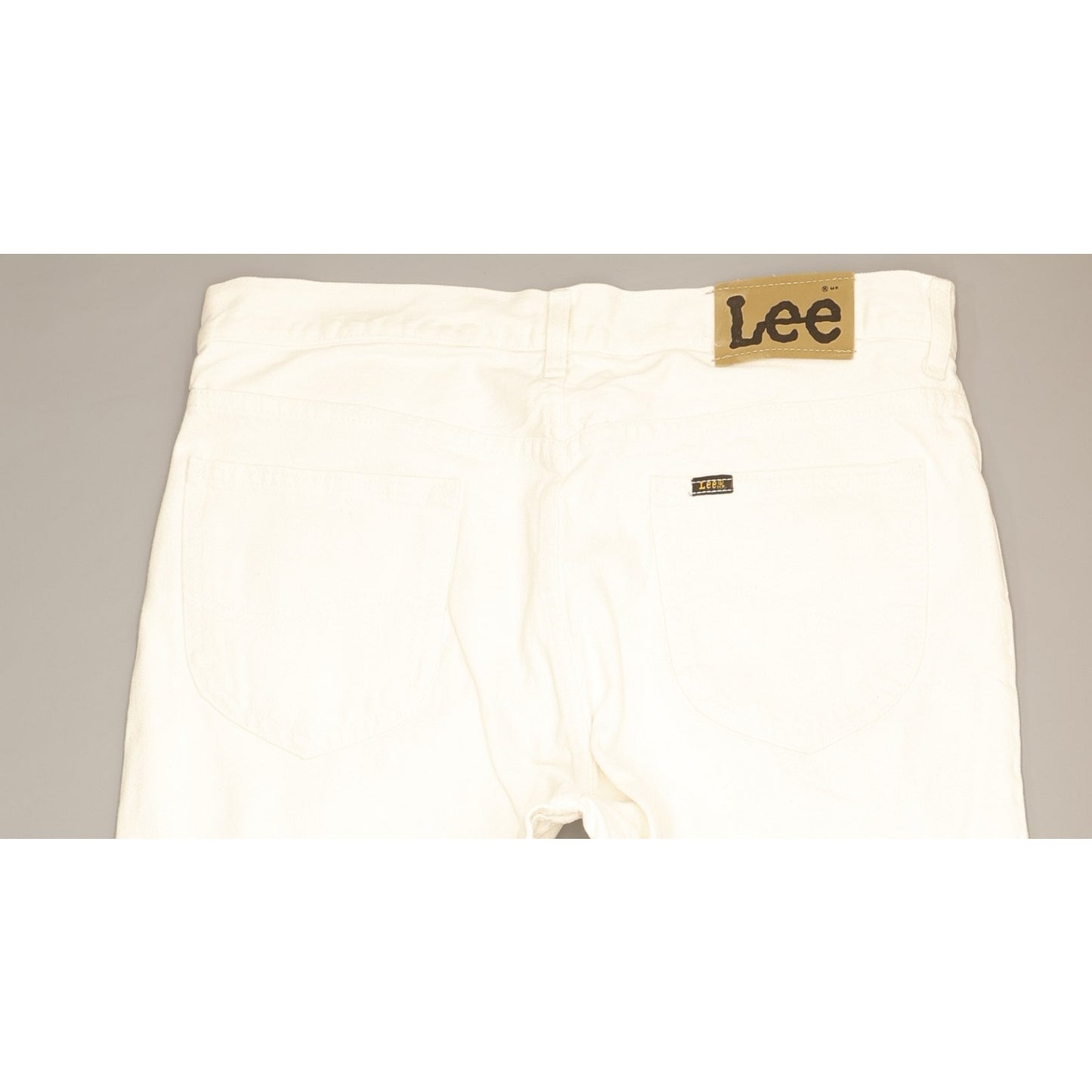 Lee Kansas Men White Straight Regular Jeans W36 L32