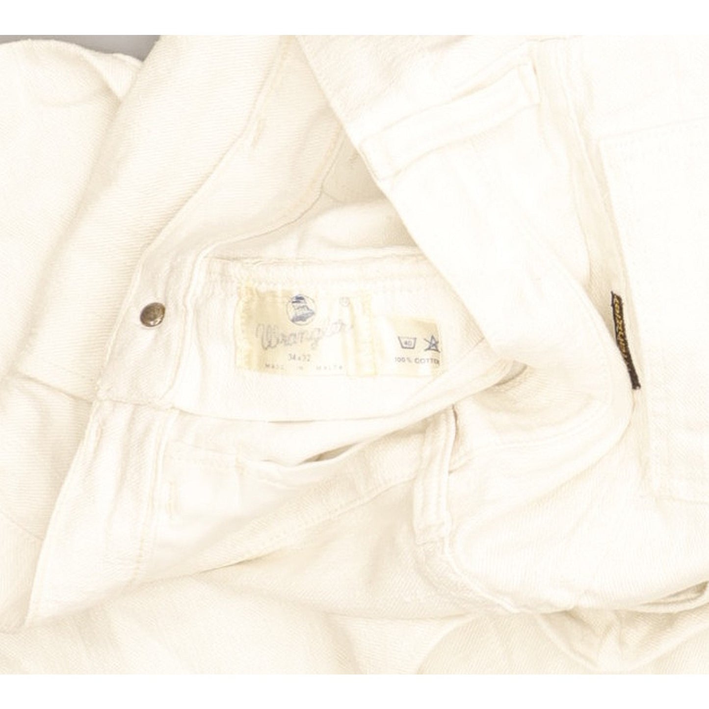Wrangler Vintage Men White Bootcut Regular Jeans W32 L31
