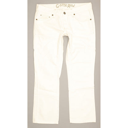 G-Star Reese Women White Straight Regular Jeans W33 L28