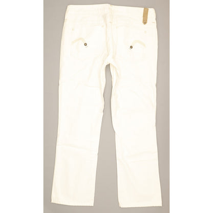 G-Star Reese Women White Straight Regular Jeans W33 L28