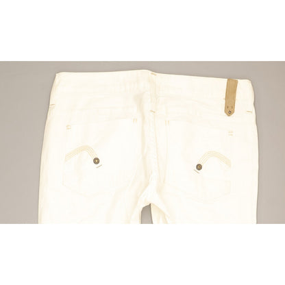 G-Star Reese Women White Straight Regular Jeans W33 L28