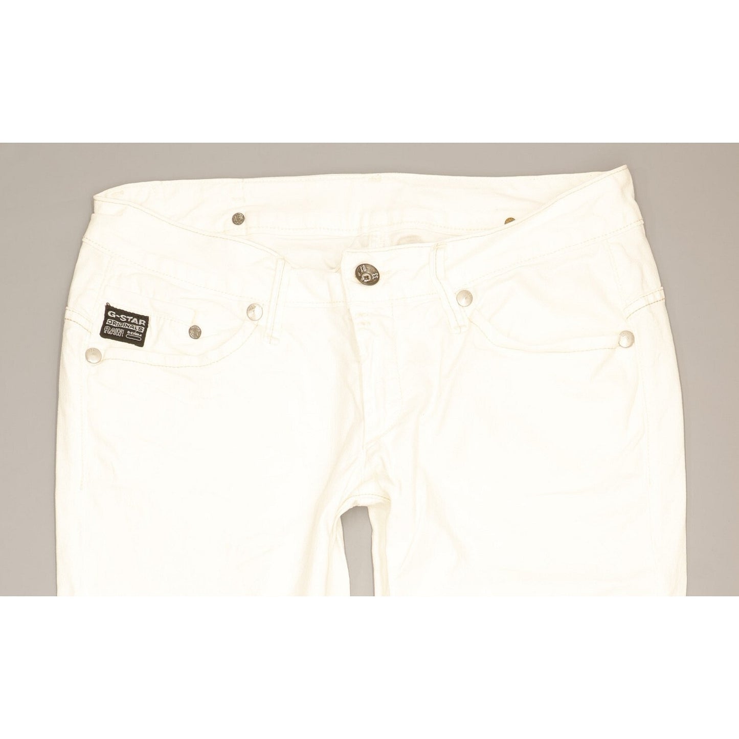 G-Star Midge Women White Skinny Slim Stretch Jeans W32 L30