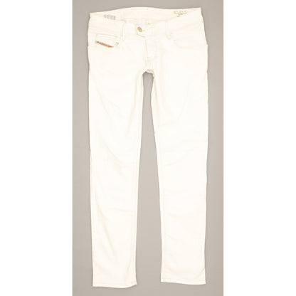 Diesel Nevy Women White Skinny Slim Stretch Jeans W27 L29