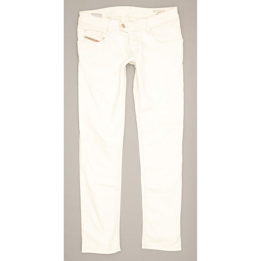 Diesel Nevy Women White Skinny Slim Stretch Jeans W27 L29