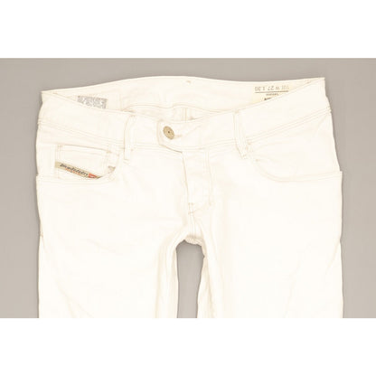 Diesel Nevy Women White Skinny Slim Stretch Jeans W27 L29