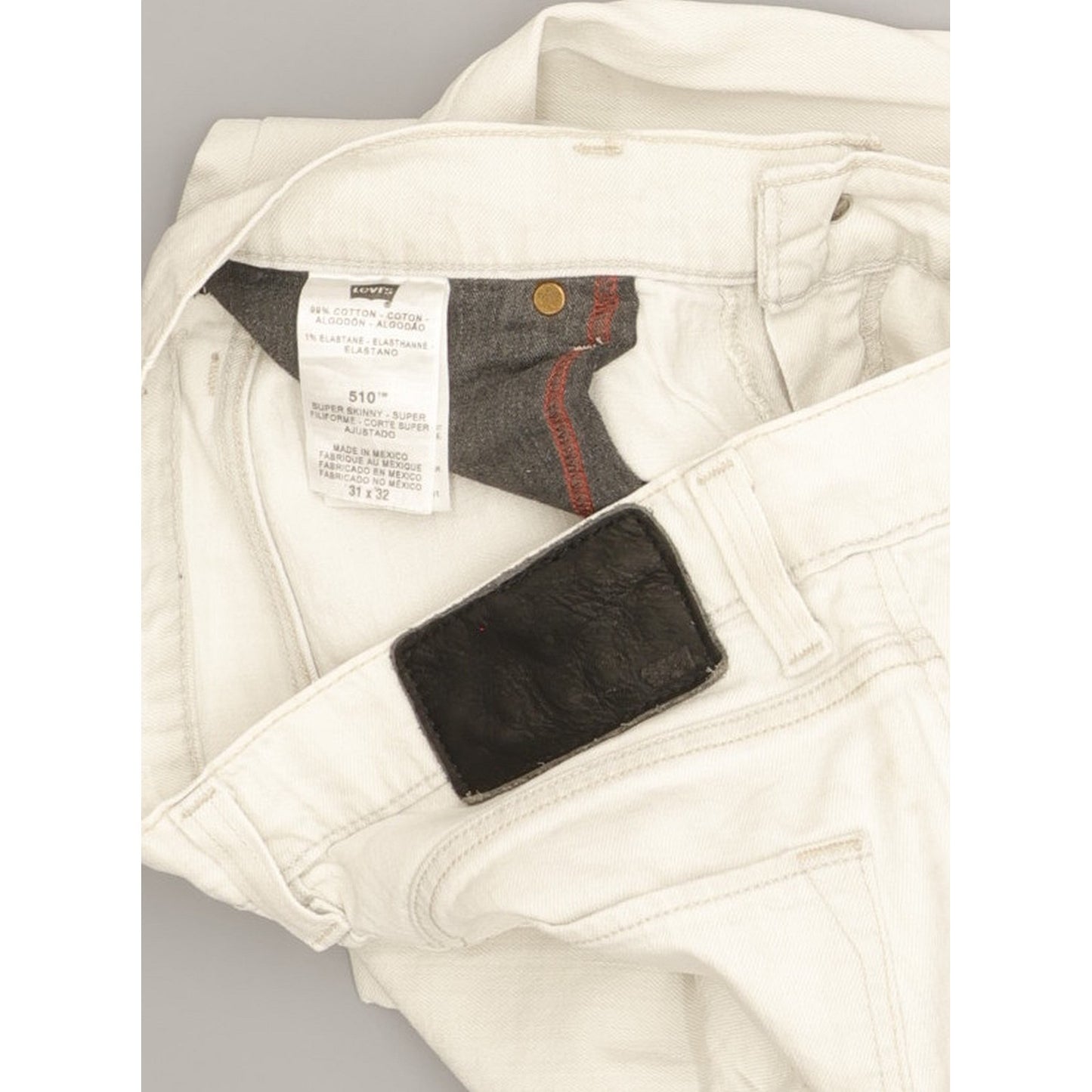 Levi's 510 Men Grey Skinny Slim Stretch Jeans W31 L29