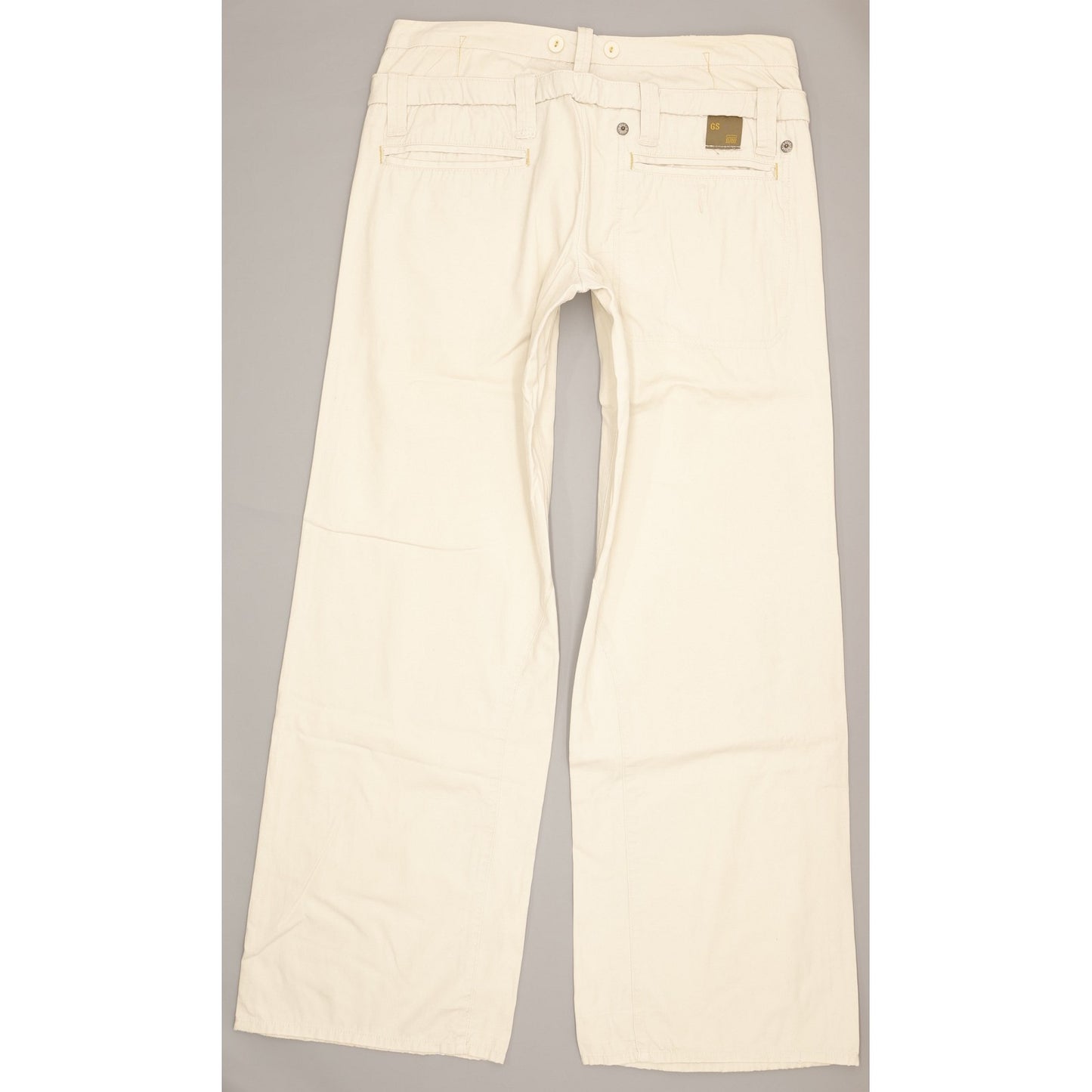 G-Star Dexter Women Beige Straight Loose Chino Jeans W30 L32