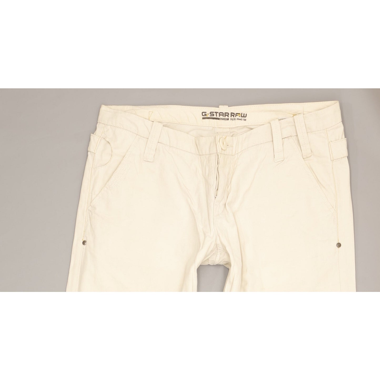 G-Star Dexter Women Beige Straight Loose Chino Jeans W30 L32