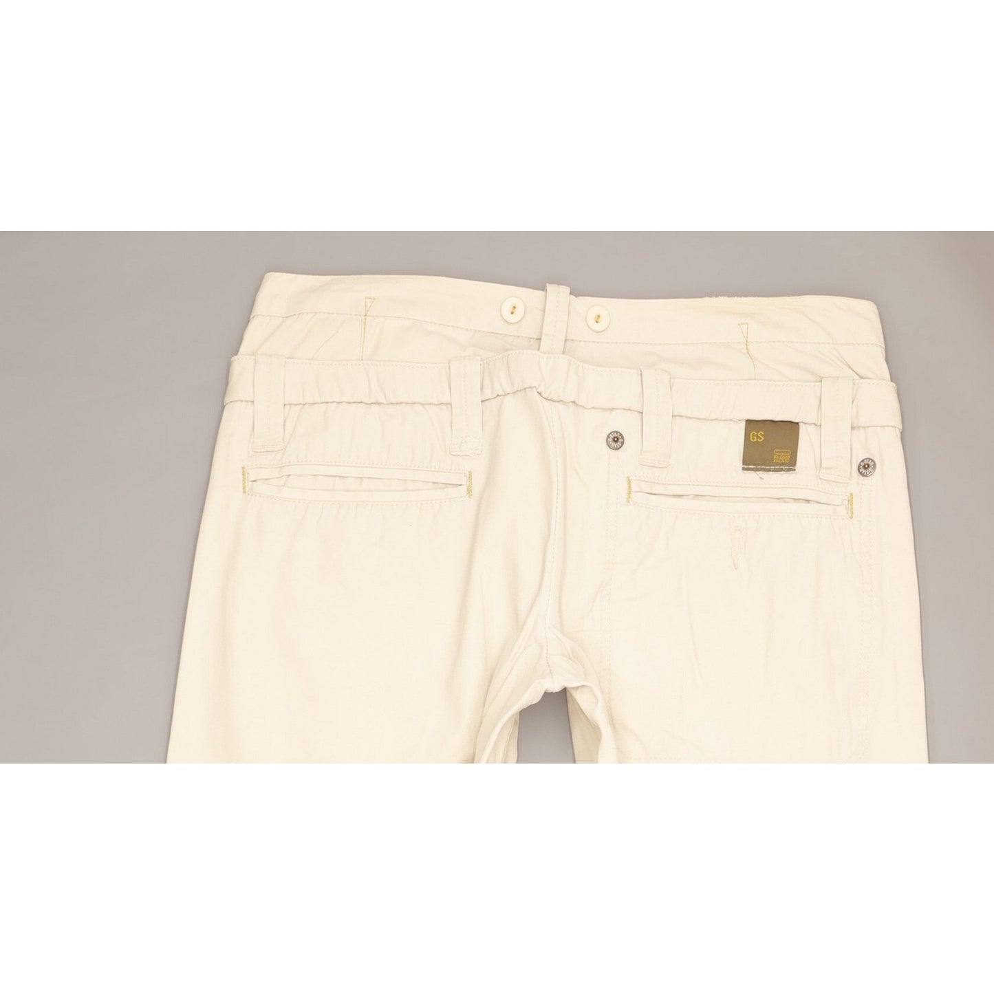 G-Star Dexter Women Beige Straight Loose Chino Jeans W30 L32