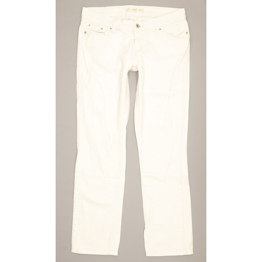 Levi's 552 Women White Straight Slim Stretch Jeans W28 L29