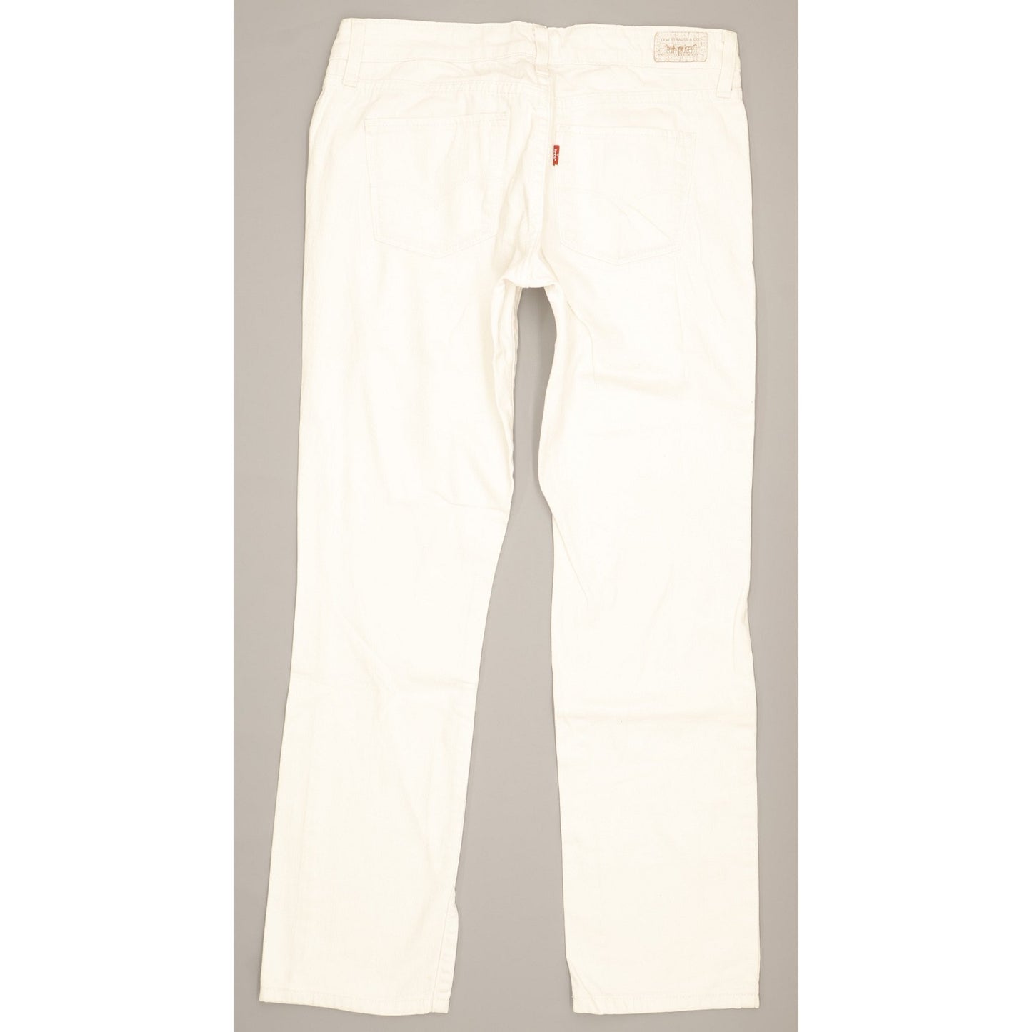 Levi's 552 Women White Straight Slim Stretch Jeans W28 L29