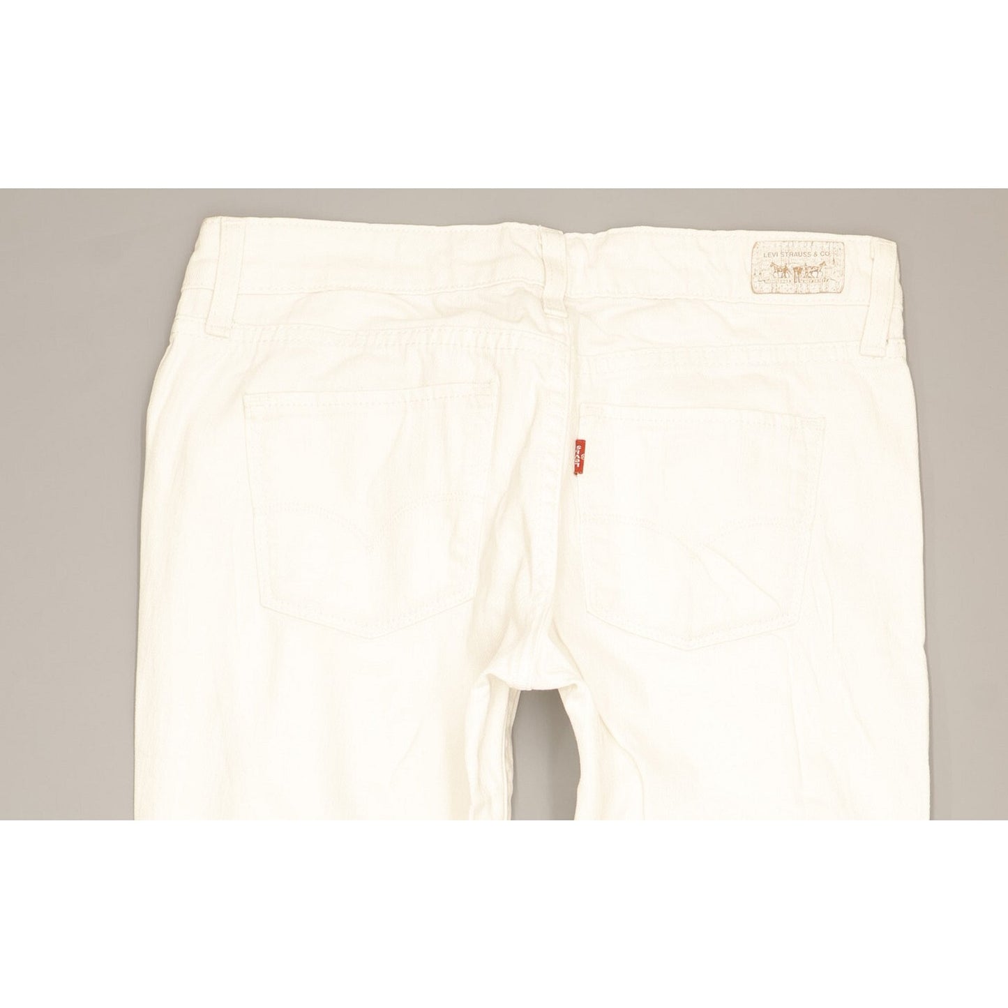 Levi's 552 Women White Straight Slim Stretch Jeans W28 L29
