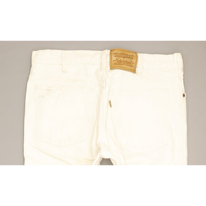 Levi's 549 Made in USA Men White Straight Regular Jeans W34 L29