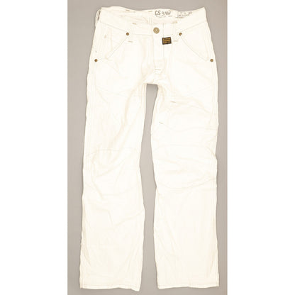 G-Star New Trash Men White Straight Regular Jeans W32 L32