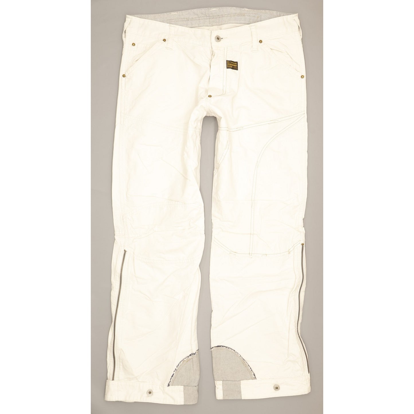 G-Star SC Concept Men White Straight Regular Jeans W36 L31