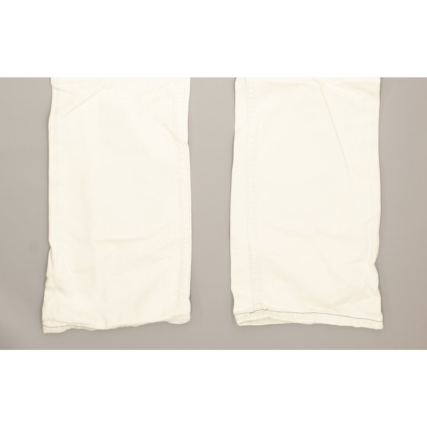 Lee Knox Men White Straight Slim Jeans W31 L34