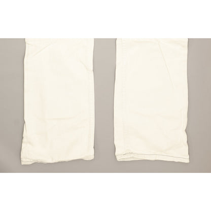 Lee Knox Men White Straight Slim Jeans W31 L34