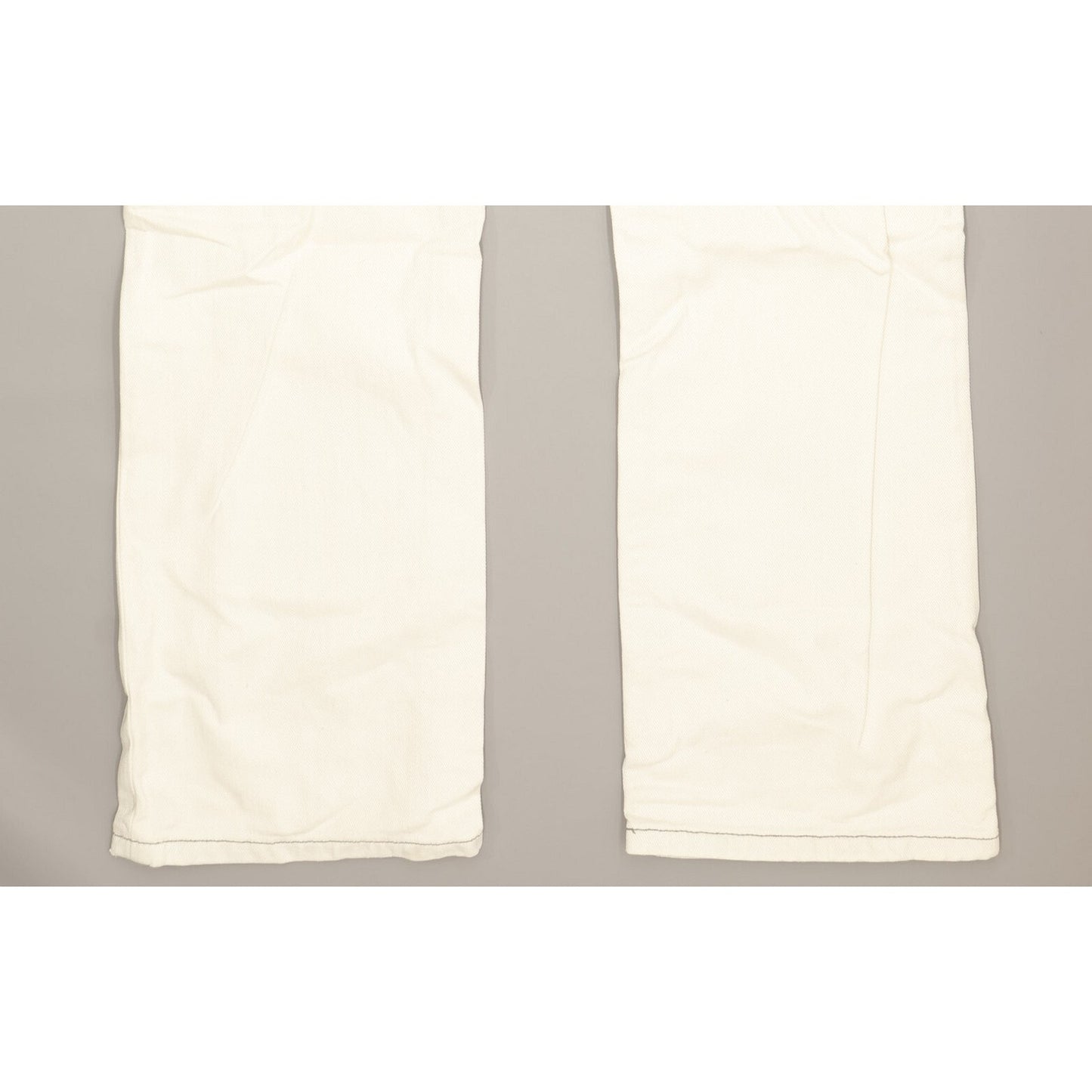 Lee Knox Men White Straight Slim Jeans W31 L34