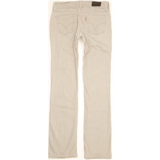 Levi's 570 Men Grey Straight Slim Stretch Jeans W30 L34
