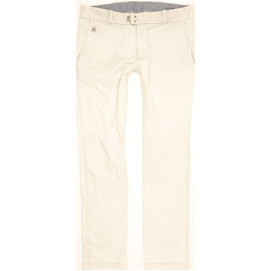 Diesel Men Grey Straight Slim Chino Stretch Jeans W30 L31