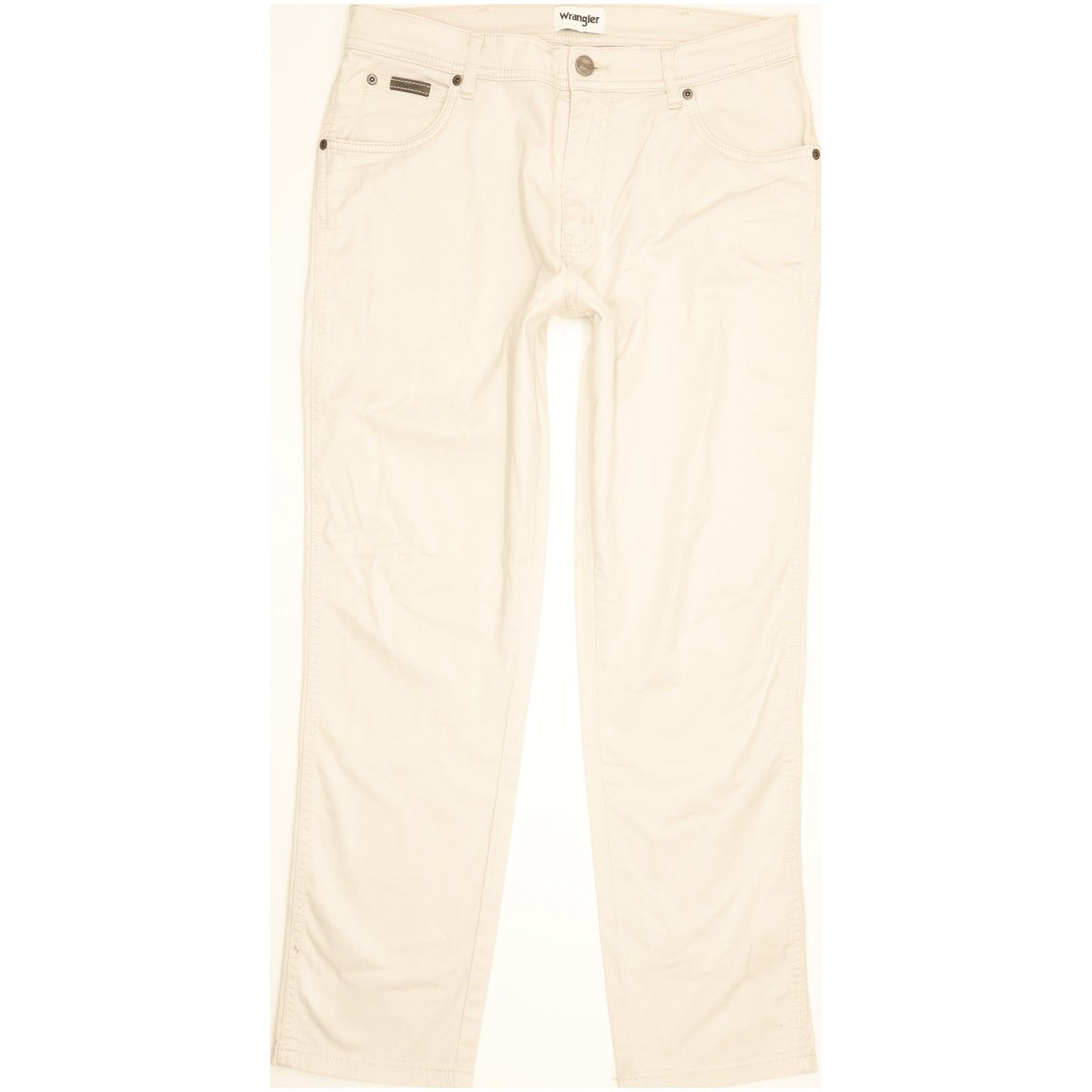 Wrangler Texas Men Beige Straight Slim Stretch Jeans W32 L29