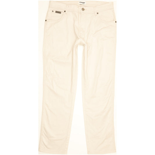Wrangler Texas Men Beige Straight Slim Stretch Jeans W32 L29