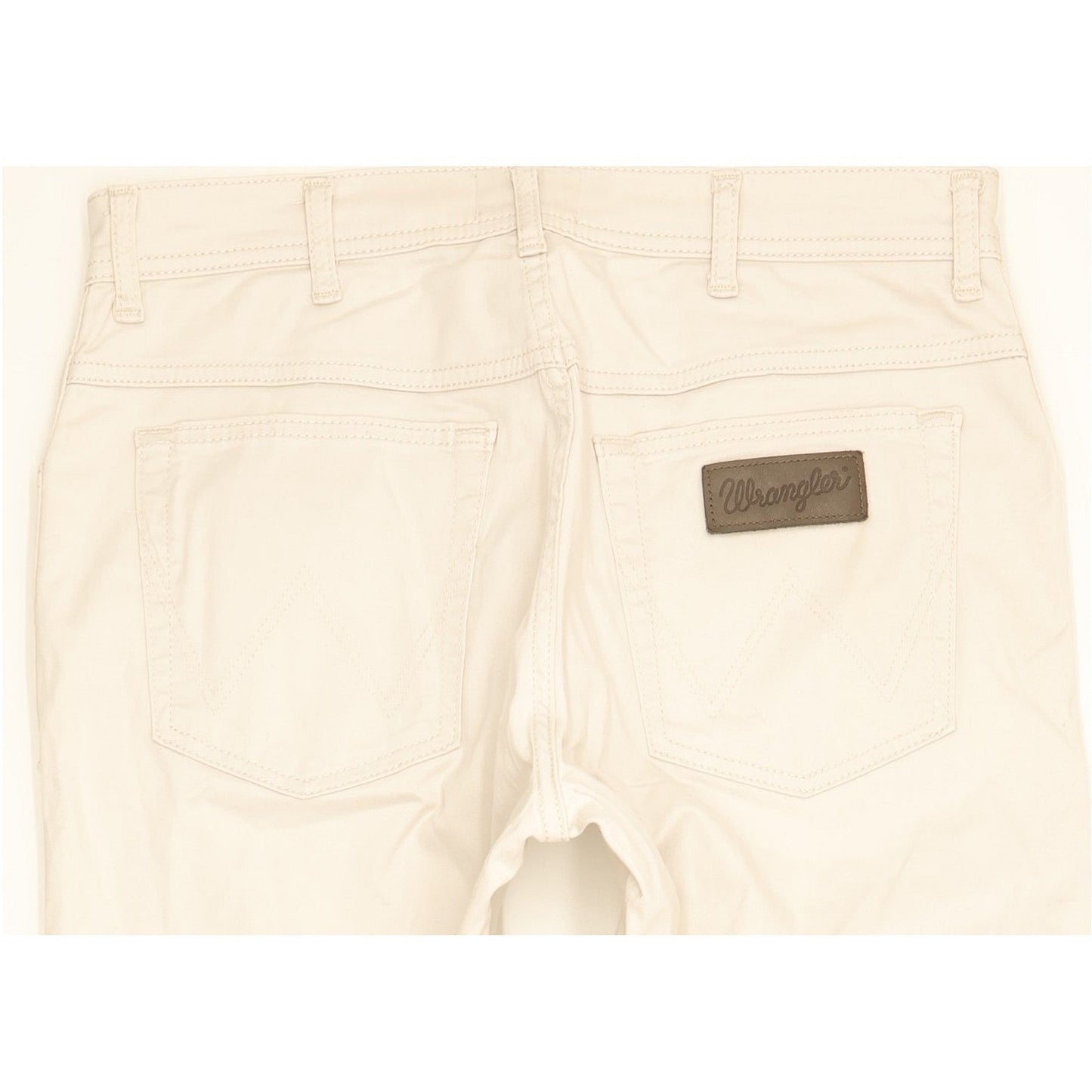Wrangler Texas Men Beige Straight Slim Stretch Jeans W32 L29
