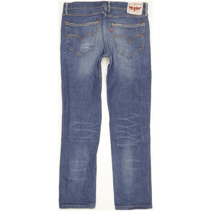Levi's 519 Men Blue Straight Slim Stretch Jeans W32 L31