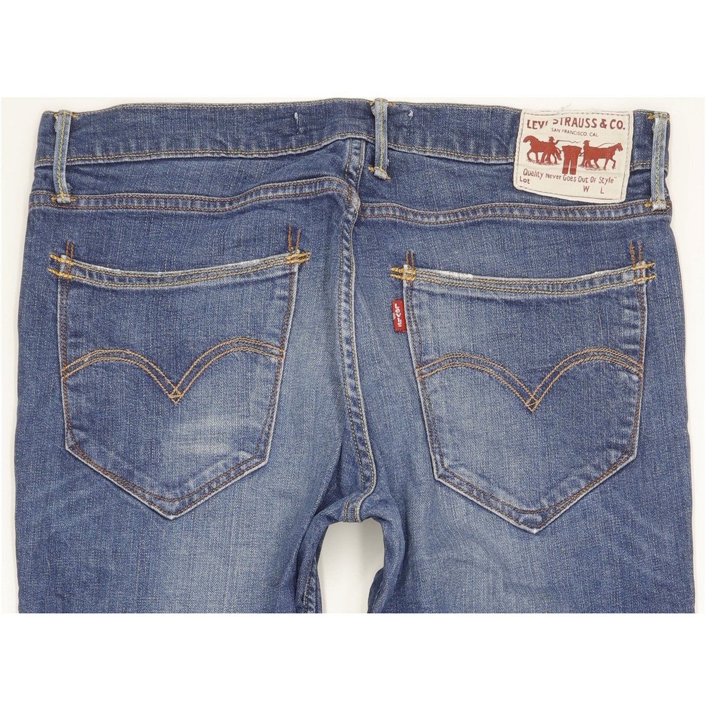 Levi's 519 Men Blue Straight Slim Stretch Jeans W32 L31