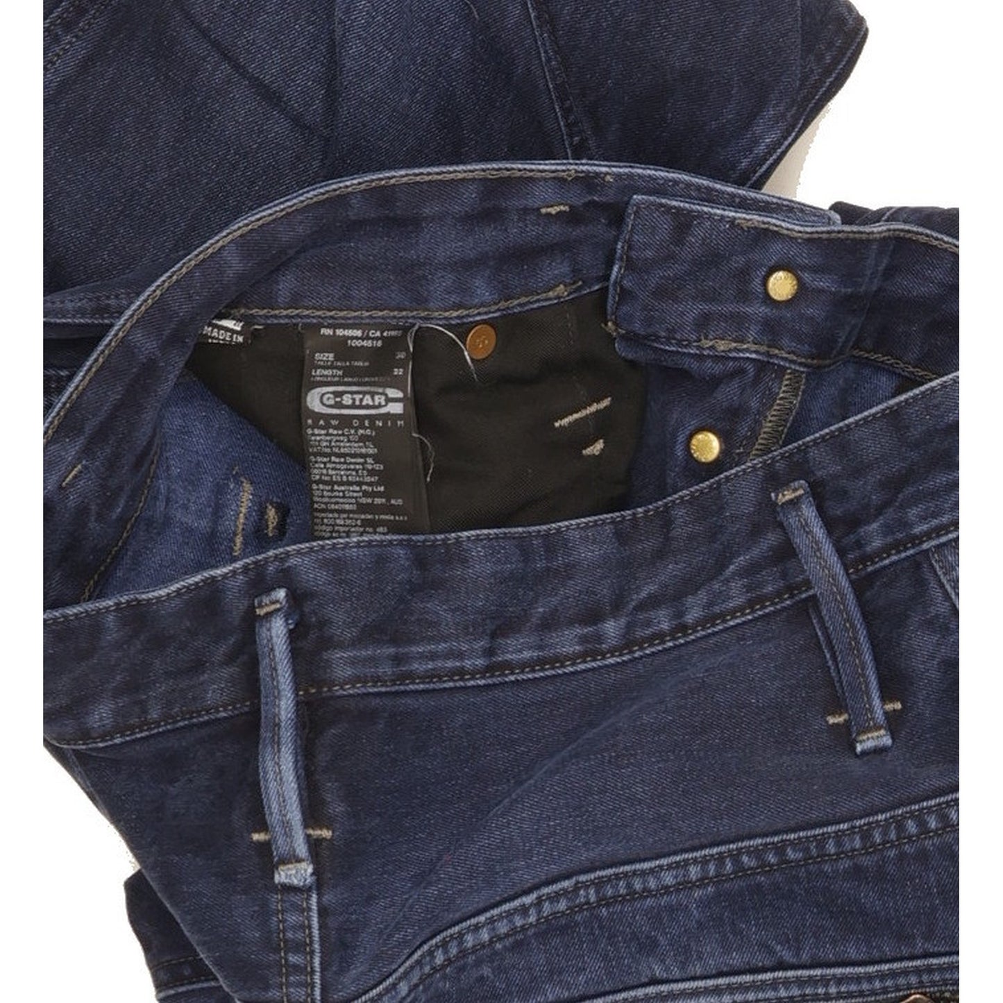 G-Star New Riley 3D Men Navy Tapered Loose Jeans W30 L32