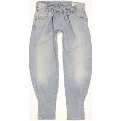 Diesel Saada Women Blue Tapered Loose Stretch Jeans W25 L28